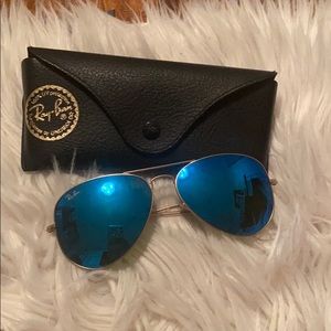 RAYBAN blue reflectives